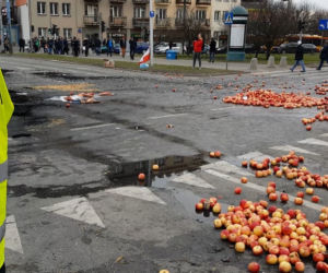 Protest rolników w centrum Warszawy