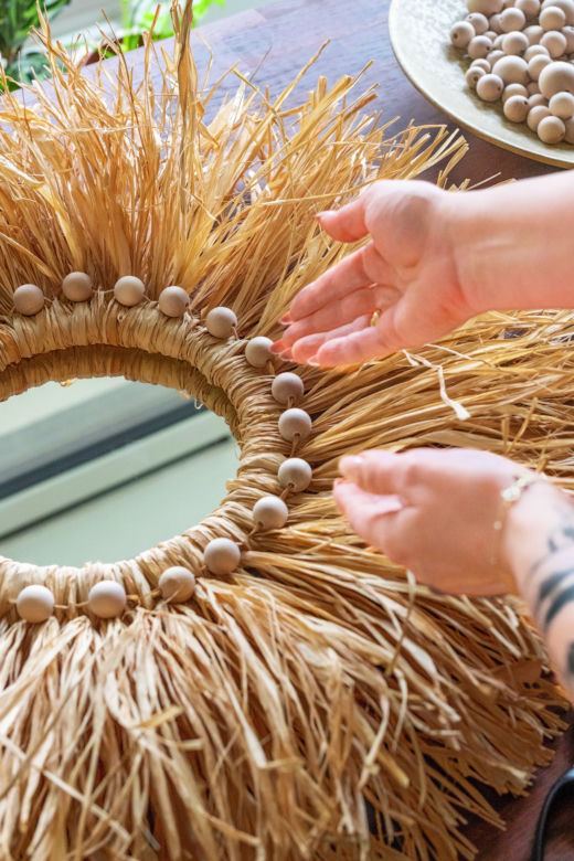 Lustro w stylu boho – instrukcja wykonania - krok 4