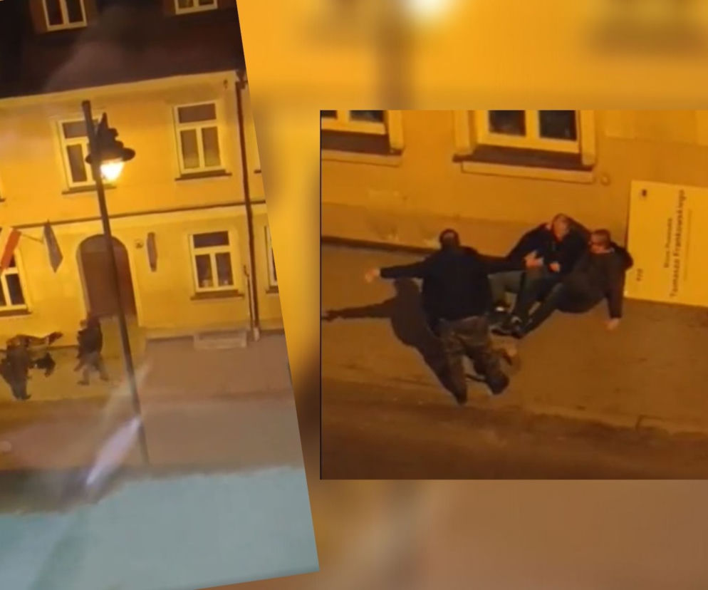 Atak na biuro Tomasza Frankowskiego w Białymstoku! Wandali pokonała... tablica
