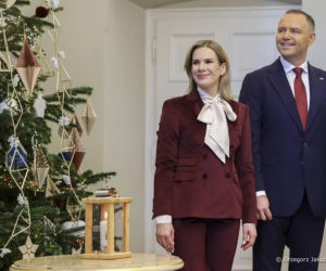 Nawrocki stał obok instrumentu i aż go kusiło! Nie mógł się powtrzymać. Nagranie krąży po sieci