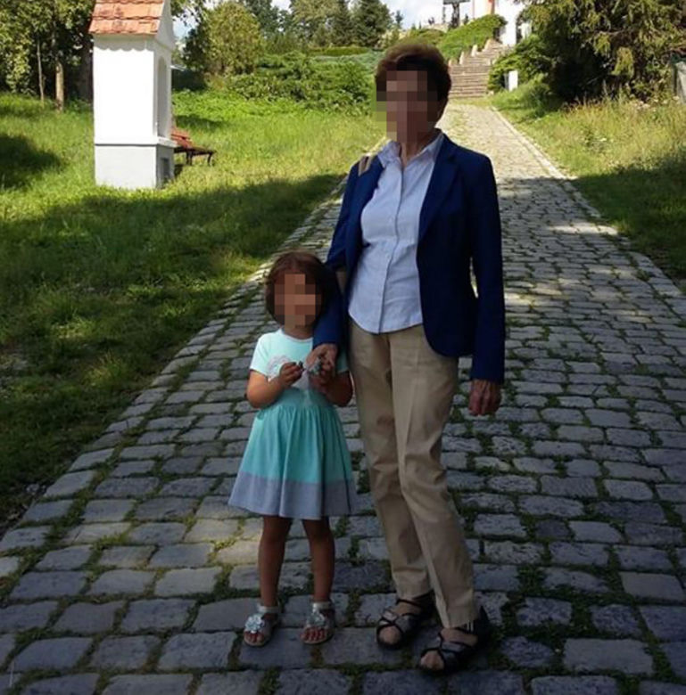 Agnieszka z babcią