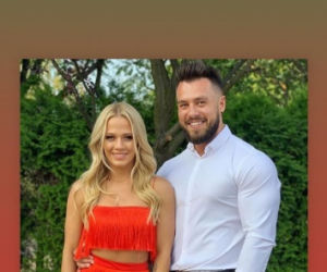 Kasia Dziurska i Emil Gankowski na ślubie Antka Smykiewicza