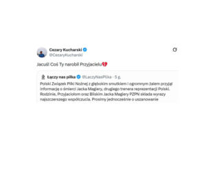 Jacek Magiera nie żyje. Tak go żegnają