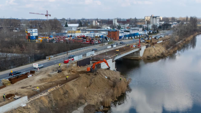 Nowy most na Białołęce przy ul. Płochocińskiej