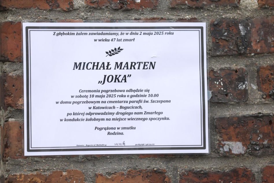 Michał "Joka" Marten - pogrzeb rapera z grupy Kaliber 44