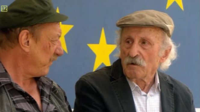 	Ranczo 8 sezon odc. 99. Solejuk (Sylwester Maciejewski), Stach Japycz (Franciszek Pieczka)