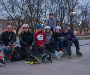 Rowerzyści i rolkarze razem! Referendalna Masa Krytyczna