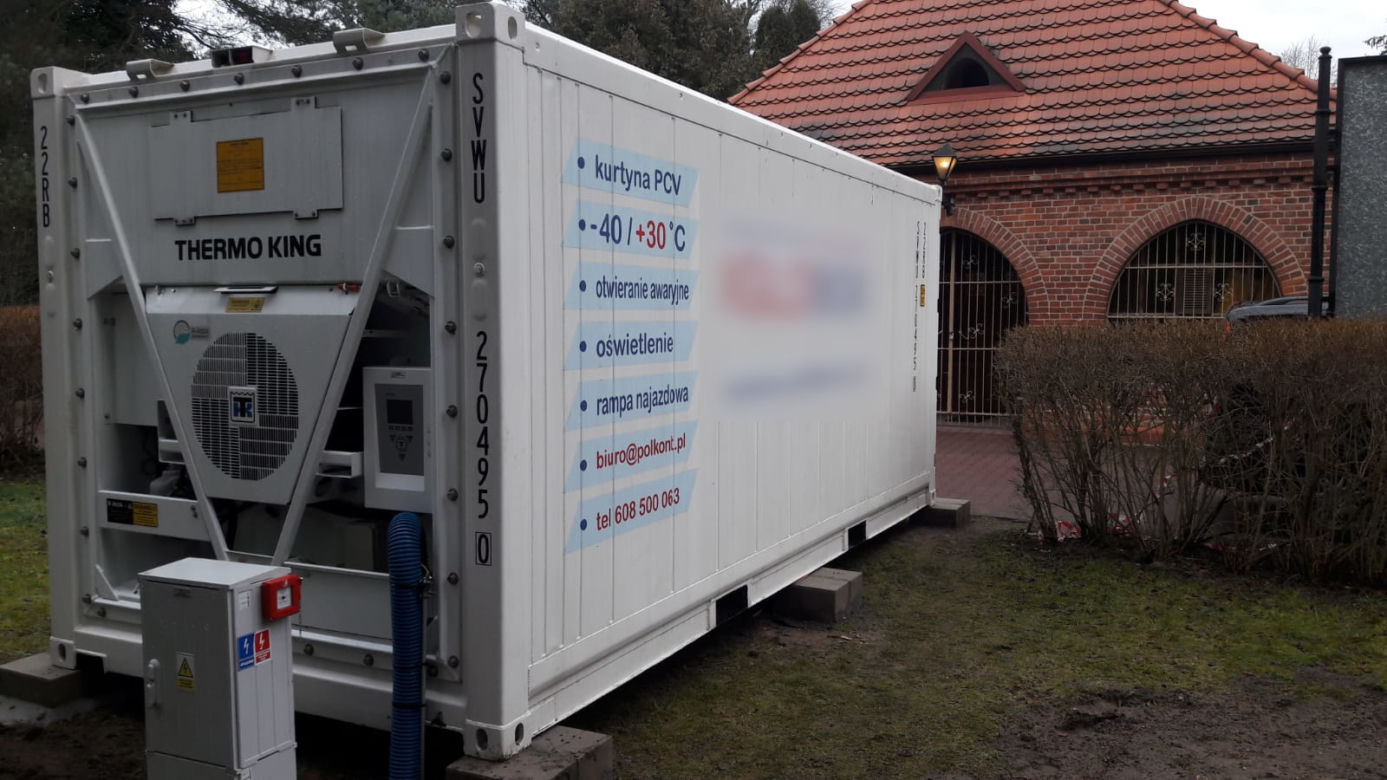 Mobilna chłodnia na ciała w Koszalinie