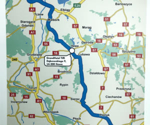 Test ekonomiczności - mapa trasy Warszawa-Sopot