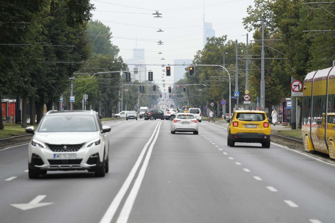 Zwężą al. Waszyngtona? Tramwajarze rozpoczęli pomiary przed remontem