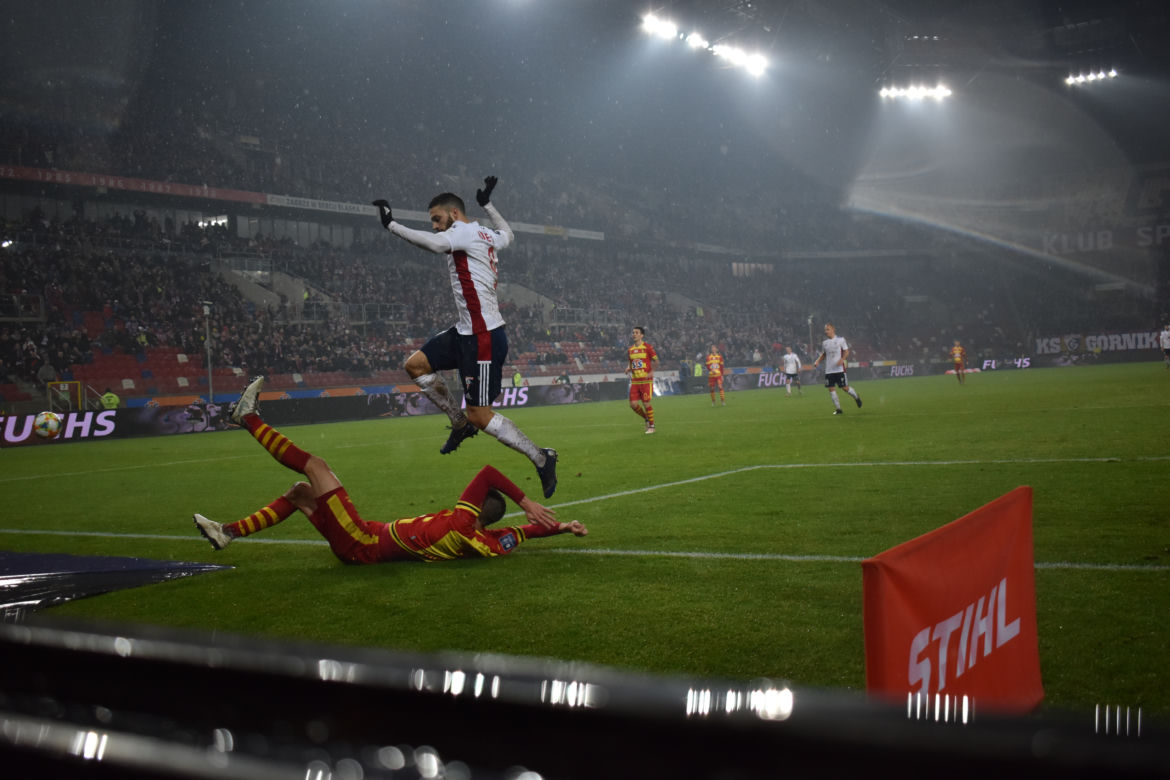 Górnik wygrywa wysoko na koniec roku. Jagiellonia pokonana na Arenie Zabrze [ZDJĘCIA KIBICÓW]