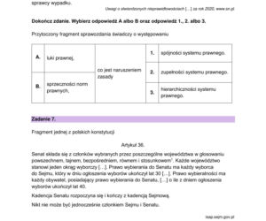 Matura 2026: WOS rozszerzony 12.05.2026r. Arkusze CKE, poziom podstawowy [Formuła 2023]