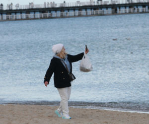 Morsy dorwały Joannę Kurowską na plaży