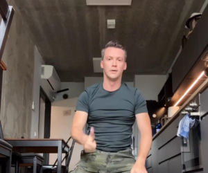 Krzysztof Kwiatkowski (Jakub Karski) na planie M jak miłość trenuje do Tańca z gwiazdami