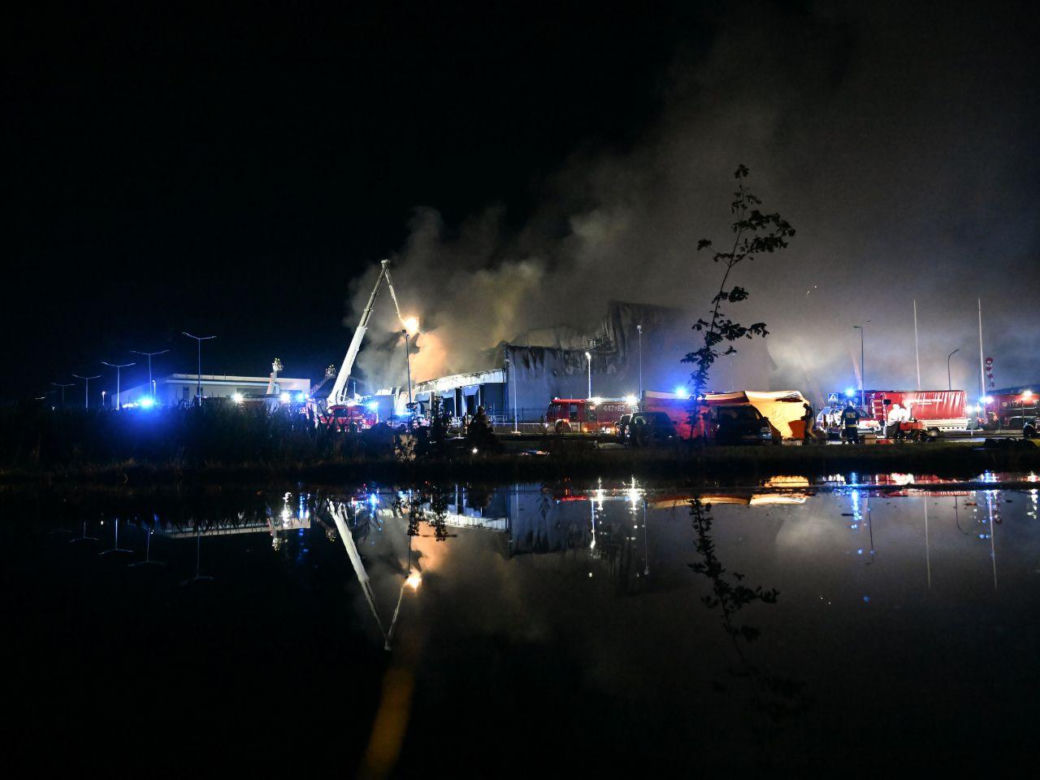 Pożar w przetwórni drobiu na Kaszubach