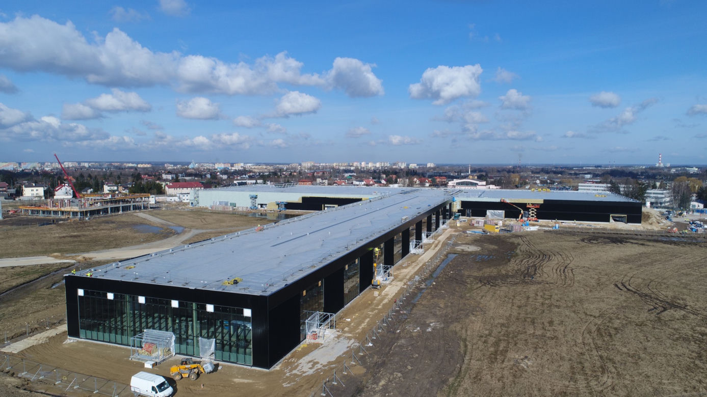 Postępy na budowie lotniska w Radomiu - marzec 2021