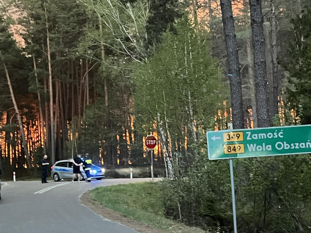 Ogromny pożar na Lubelszczyźnie! Płonie Puszcza Solska. Setki strażaków w akcji