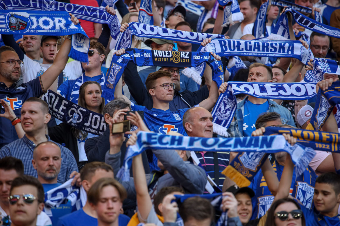 Tak bawili się kibice na meczu Lech Poznań - Jagiellonia Białystok