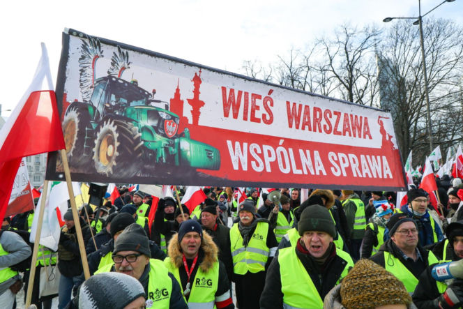 Protest rolników w Warszawie (9.01.2026)