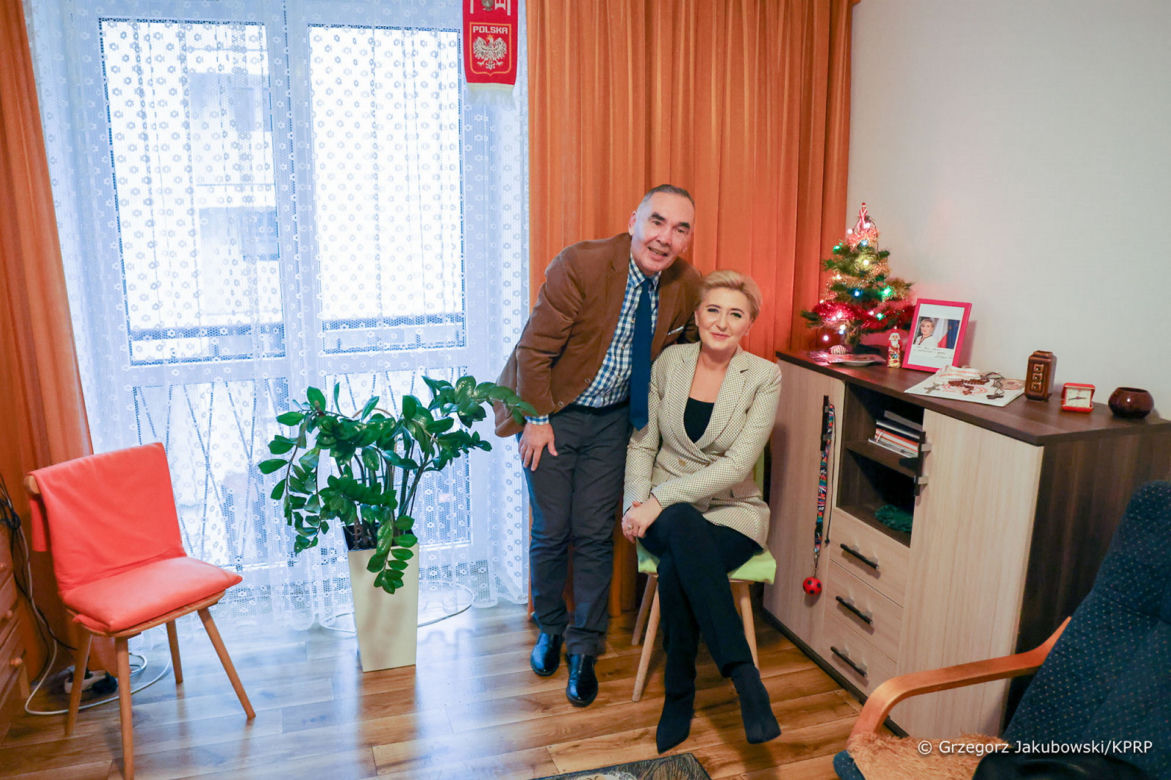 Agata Duda odwiedzała pana Marka. Szczególny powód 
