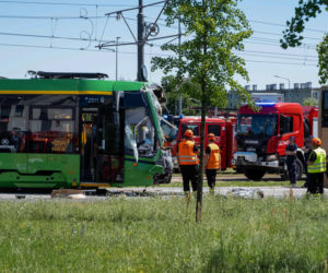 Poważny wypadek na Naramowicach