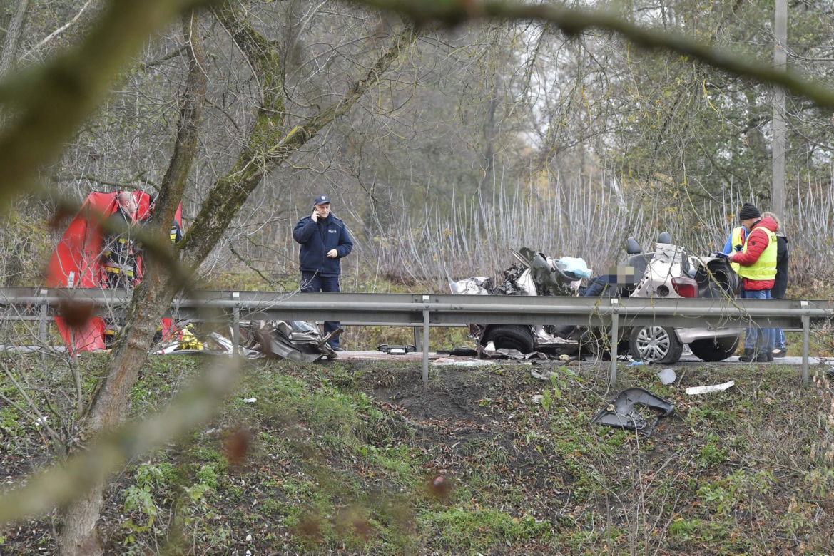 Śmiertelny wypadek na DK61