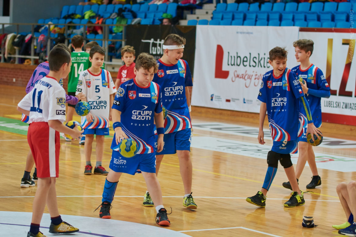 Najlepsi szczypiorniści z lubelskich klubów trenowali z uczniami