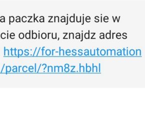 podejrzane smsy od kurierów