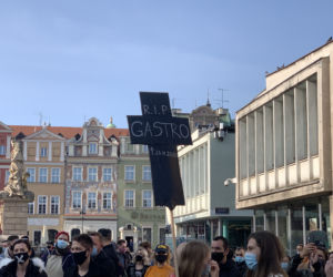 Protest branży gastronomicznej w centrum Poznania