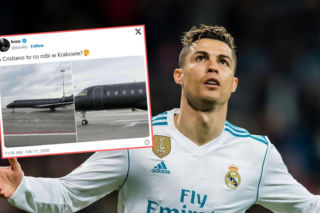 Odrzutowiec Cristiano Ronaldo wylądował w Polsce. Kto był na pokładzie?