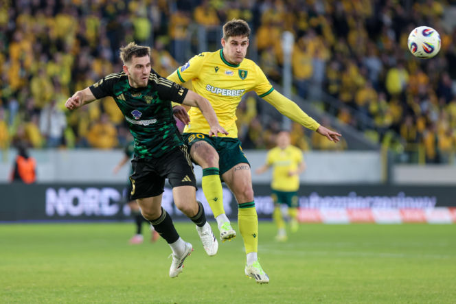 GKS Katowice - Lechia Gdańsk: Zdjęcia kibiców i zawodników z meczu 25. kolejki PKO BP Ekstraklasy