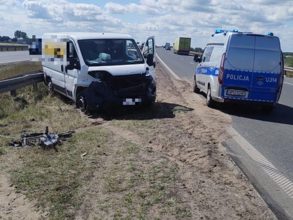 Zablokowana S5 koło Leszna. Po zderzenie kilku aut 