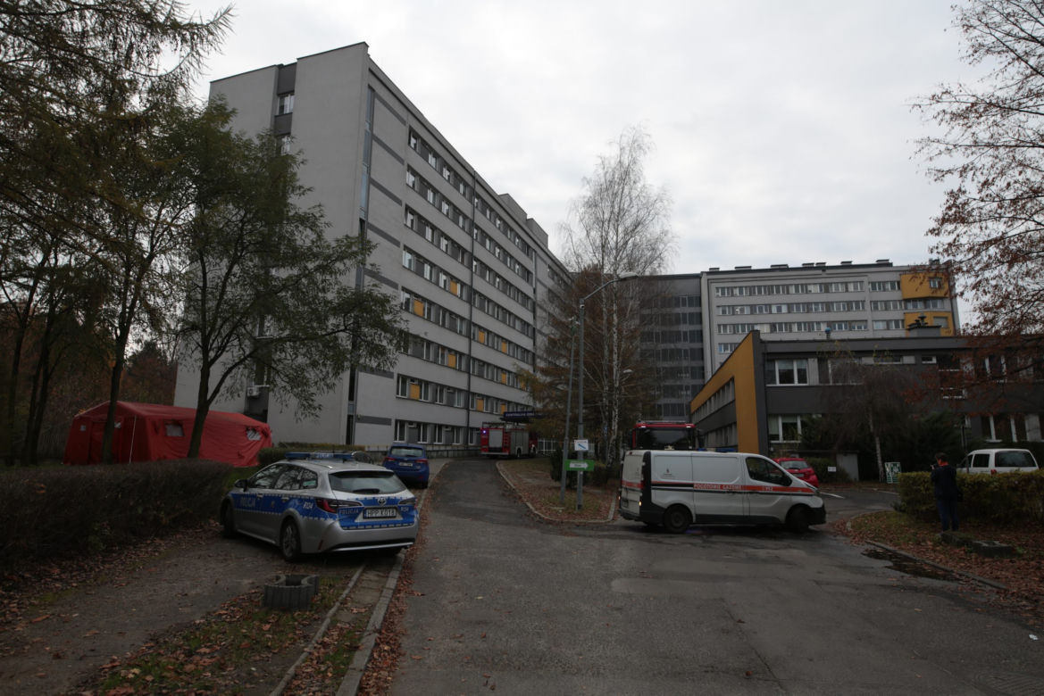 Ewakuacja szpitala w Zabrzu
