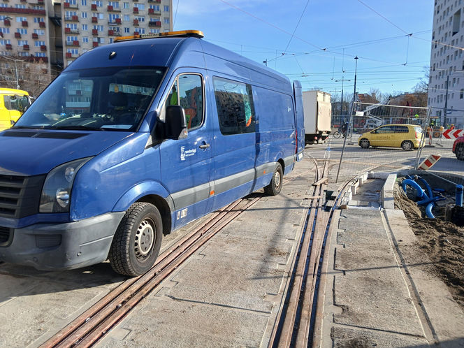 Budowa tramwaju do Dworca Zachodniego w listopadzie 2025 r.