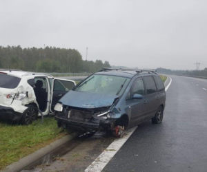 Seria groźnych kolizji na autostradzie A4 koło Tarnowa