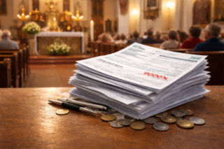 Rachunek grozy w parafii w Małopolsce