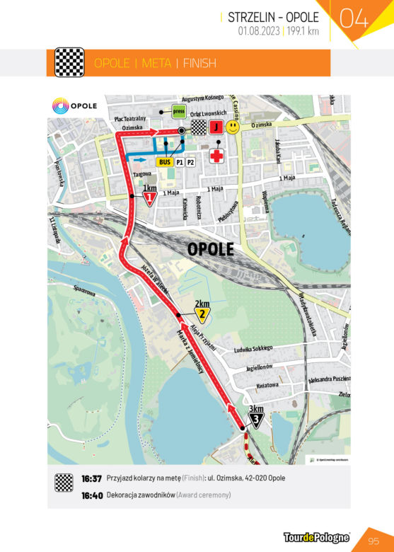 Tour de Pologne 2023 4. etap mapa