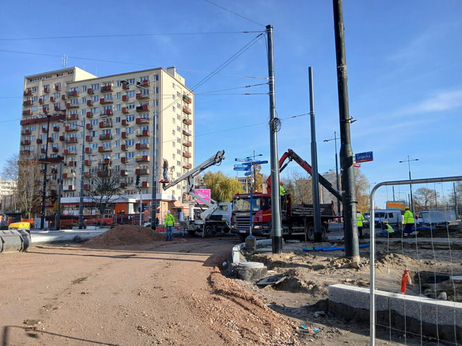 Budowa tramwaju do Dworca Zachodniego w listopadzie 2025 r.