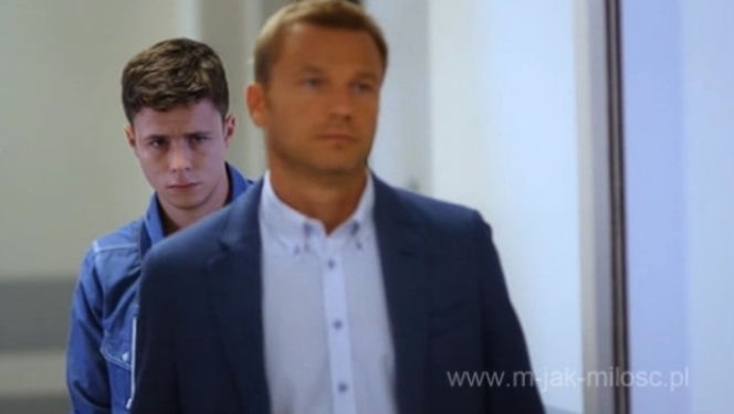 M jak miłość odc. 1030.  Łukasz (Adrian Żuchewicz), Andrzej (Krystian Wieczorek)