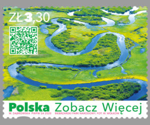 Biebrzański Park Narodowy został bohaterem znaczków pocztowych