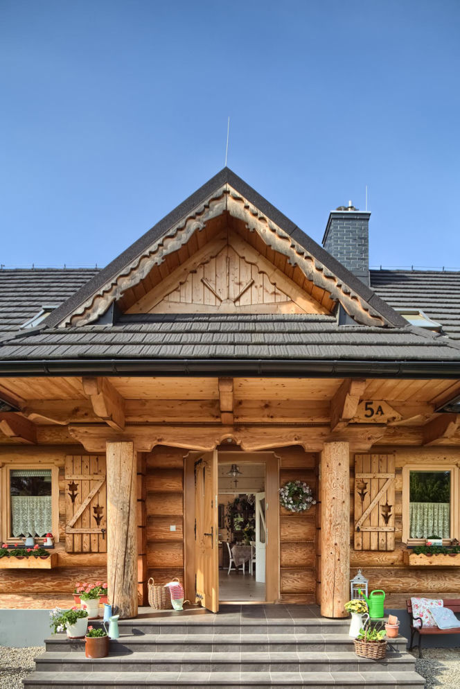 Dom drewniany na Podhalu