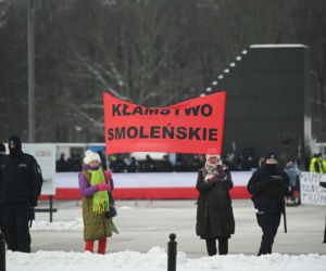 Jarosław Kaczyński na obchodach miesięcznicy smoleńskiej