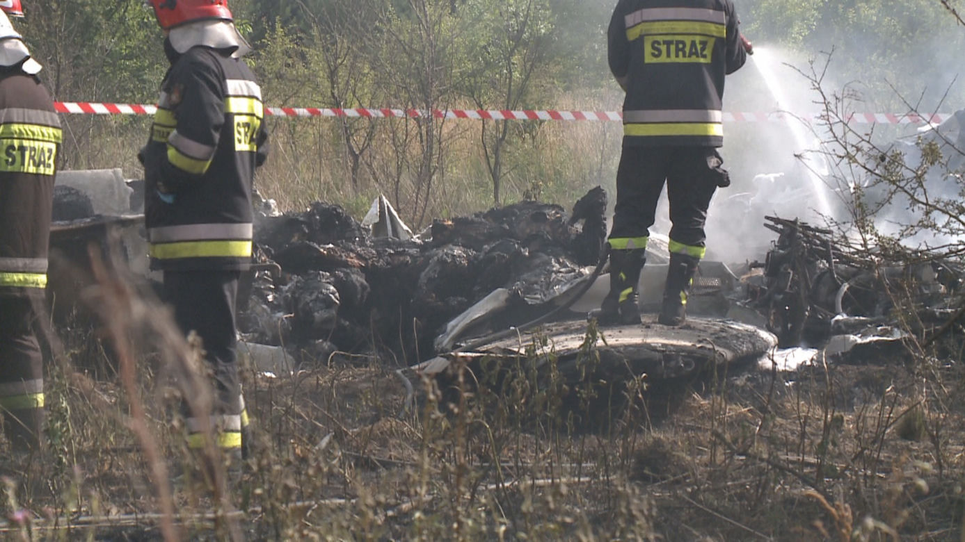 Katastrofa samolotu ze skoczkami pod Częstochową. Przeżył jeden. Jest w ciężkim stanie. Wypadek awionetki w Topolowie 