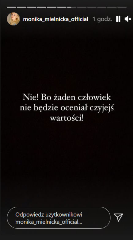 M jak miłość. Monika Mielnicka (Lilka Mostowiak) na Instagramie 