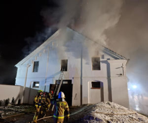 Pożar stadniny w Mosznie