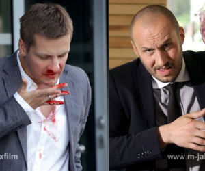 M jak miłość odc. 1024.  Robert Lubiński (Tomasz Borkowski), Piotrek (Marcin Mroczek)