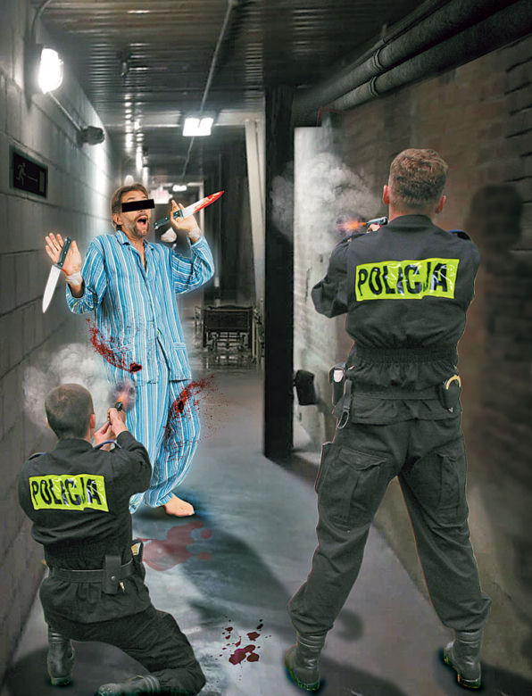 Policja zastrzeliła pacjenta w szpitalu