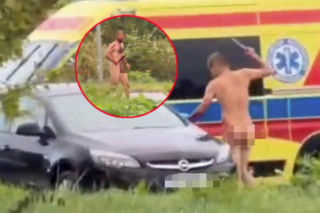 Nagi mężczyzna z maczetą biegał po ulicy! Policjanci użyli paralizatora