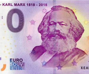 Miasto Trewir sprzedaje banknoty Euro z wizerunkiem Marksa