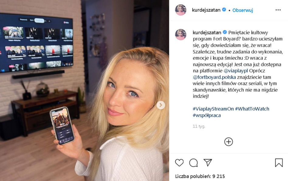 Tyle Kurdej-Szatan zarabia na Instagramie